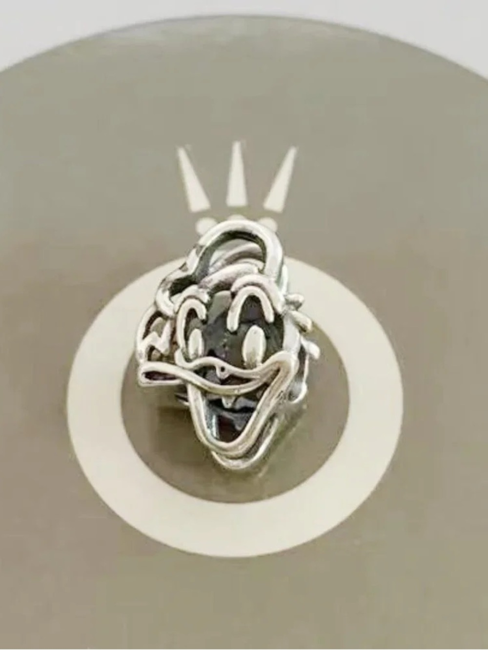 Pandora Silver Duck Face Charm - Silver